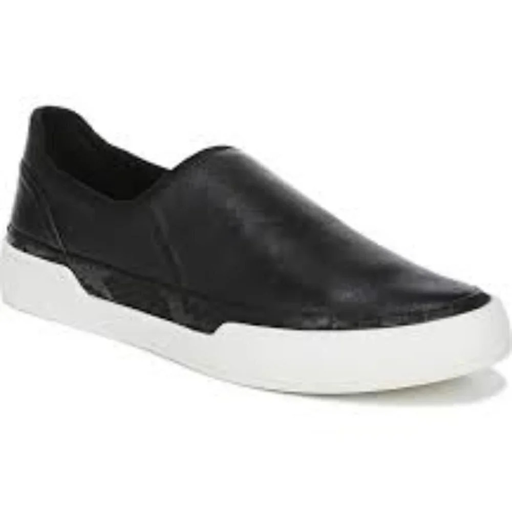 Naturalizer 27 Edit Black "Valda"Leather Slip-on Sneaker  Sz: 6M